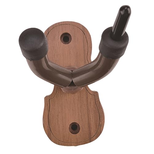 HANABASS Wall Mounted Violin Hanger Hook Stylish Instrument Hanger with Walnut Base for Home Securely Displays Your Musical Instruments