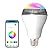 Genolite Smart Light Bulb with Bluetooth Speaker 7W 350lm 2700-6500k E27 Controlled RGB Multi Color Adjustable and Dimmable by Wireless APP Music Speaker and Bulb 2 in 1 Mood Lighting