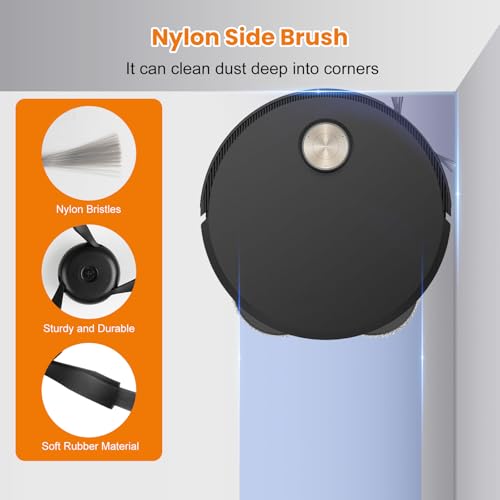 Image of 20 Pack Accessories for Dreame X50 /L50 /Mova V50 Ultra Complete Robot Vacuum | 1 Pair Main Brush 4 Side Brushes 4 HEPA Filters 4 Mop Pads 4 Dust Bags
