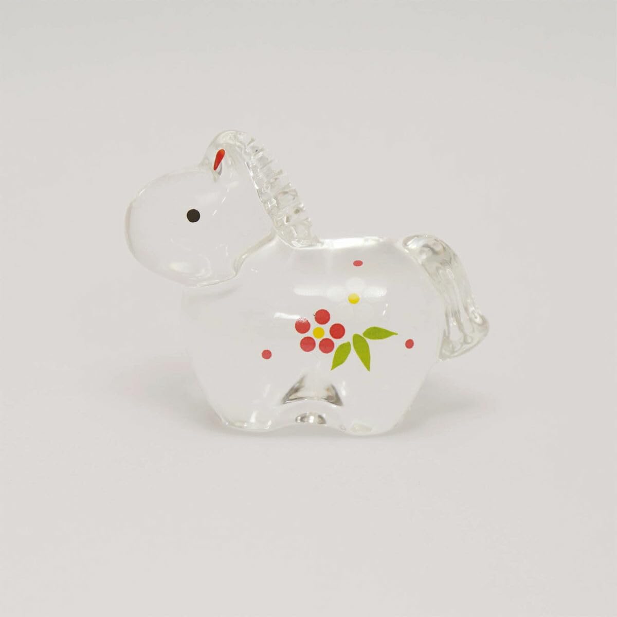 Amazon.co.jp: 午(馬)の歳 干支飾り クリスタル 午 (中) 置物 飾り