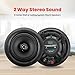 Pyle 8” 4 Bluetooth Flush Mount - In-wall In-ceiling 2-Way Speaker System Quick Connections Changeable Round/Square Grill Polypropylene Cone & Tweeter Stereo Sound 4 Ch Amplifier 250 Watt - PDICBT286