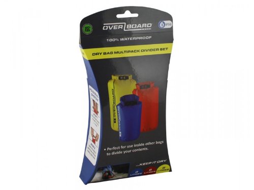 Overboard Wasserdichter Packsack Ultralight 3er Set, Mehrfarbig, 21 x 12 x 6 cm, OB1032MP