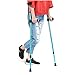 Forearm Crutch Elbow,Walking Sticks/Crutches Foldable Ultralight Aluminum Assistance Double Adjustable with Comfy Handle,for Elderly Handicapped Disabled Adults, 2PCS (B)