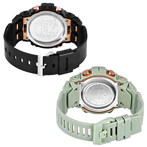 Image of Digital Unisex Watch (Multicolour Dial Multi Colored Strap)