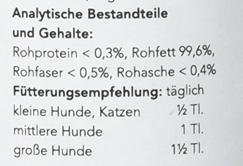 LunaLupis Futter-Öl für Hunde & Katzen - 200ml, Kaltgepresst, Essentielle Fettsäuren, Leinöl, Nachtkerzenöl