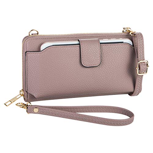 Image of K . A Womens Wristlet Wallet Crossbody Bag Cellphone Purse Handbag RFID Card Slots 2 Strap Wrist