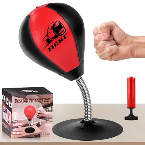 NZQXJXZ Saco de boxe de secretária, saco de boxe com ventosa super forte, Punching Ball, anti-stress com ventosa para mesa de escritório e mostradores, presente para amigos ou colegas de trabalho