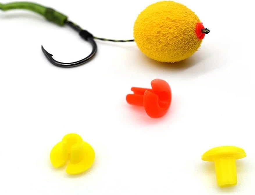 Set de 200 piezas accesorios para pesca de carpa amarillos miniatura 6