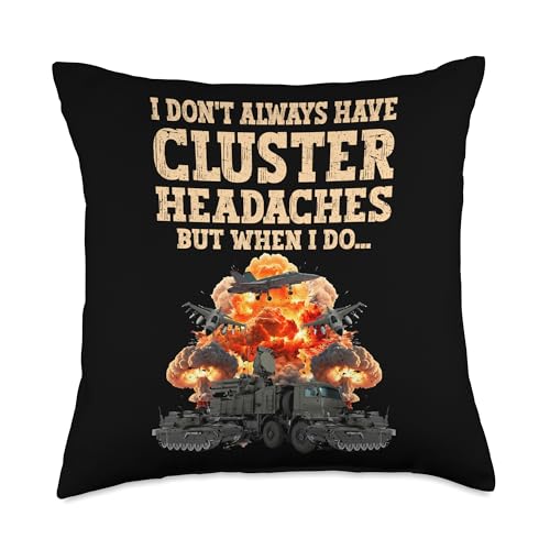Funny Cluster Headache Throw Pillow