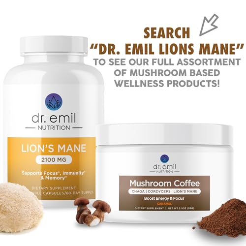 Organic Lions Mane Mushroom Supplement for Mental Clarity, Focus & Immune Support - Organic Brain Boosting Nootropic Lions Mane Mushroom Capsules with 100% Organic Lions Mane Extract, 60 Servings - Thumbnail 4