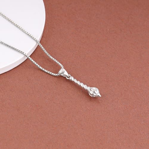 Image of GIVA 925 Hanuman Ghadha Pendant with Link Chain| Necklace to Gift Women & Girls | With Certificate of Authenticity and 925 Stamp | 6 Months Warranty*