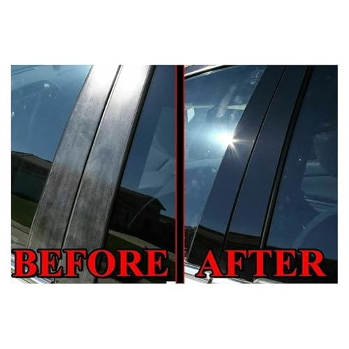 Postes pilar de coche con cubiertas protectoras de ventanas y molduras para CRV 6