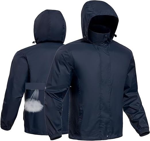 4v1 Waterproof Raincoat for Men | Lightweight & Durable Rain Jacket with Hood | Windproof & Breathable | Travel-Friendly, Bike & Motorcycle Use | E7-picture-29