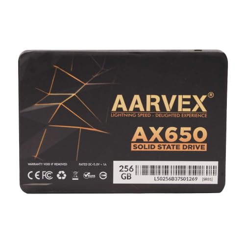 Image of AX650 256GB 2.5 Inch SATA III Internal SSD, 6Gb /s Solid State Drive, High-Speed 3D NAND Flash, Fast Boot & Data Transfer, Upgrade for Laptop, Desktop PC & All-in-One Computer