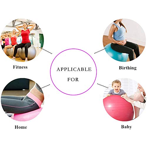 JUODVMP Professional Grade Exercise Balance Ball Extra Thick Slip Resistant Balance & Stability Ball Yoga Ball Fitness Ball Birthing Ball4