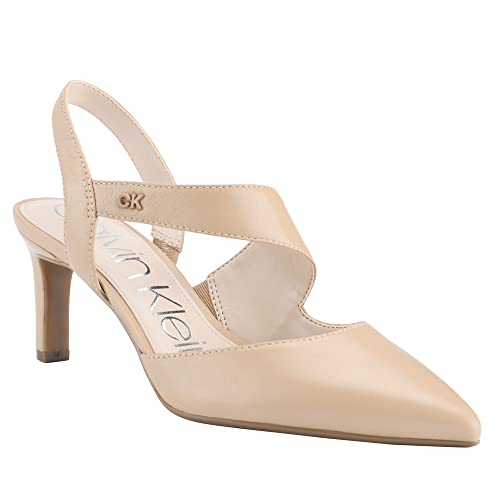 Calvin Klein Women's Larin Pump, Naturleder, 8.5