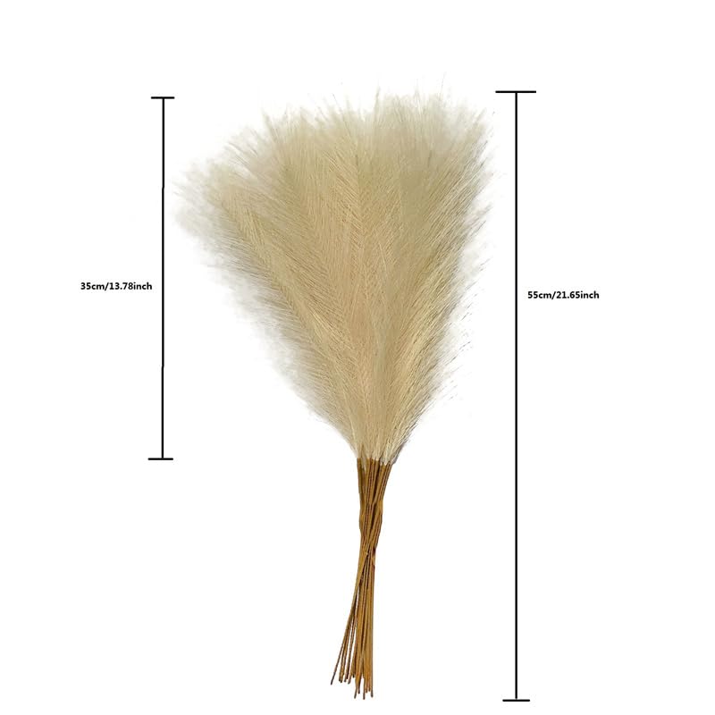 Pampas Grass Large 55CM 10PCS Decoración Artificial miniatura 7