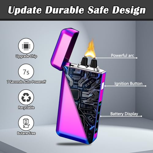 Encendedor electrónico recargable SKRFIRE plasma USB miniatura 4