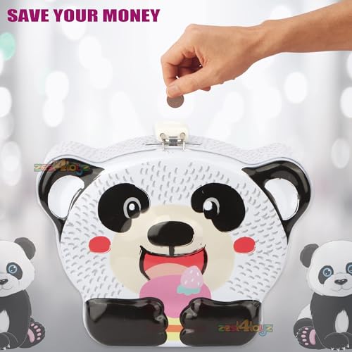 Image of Zest 4 Toyz Money Bank for Kids Metal Piggy Bank with Lock N Key Money Saving Box Gullak Money Box Coin Bank Kids Cash Box Return Gifts
