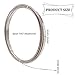 BENECREAT 18 Gauge Stainless Steel Wire - 23 Feet for Jewellery Making, Sculpture, Floral Arrangements