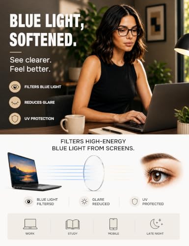 Image of TIJN Sleep Glasses for 99.9% TR90 Blue Green Light Blocking Dual AR Coatings Red Lens for Computer Gaming Reduce Eyestrain