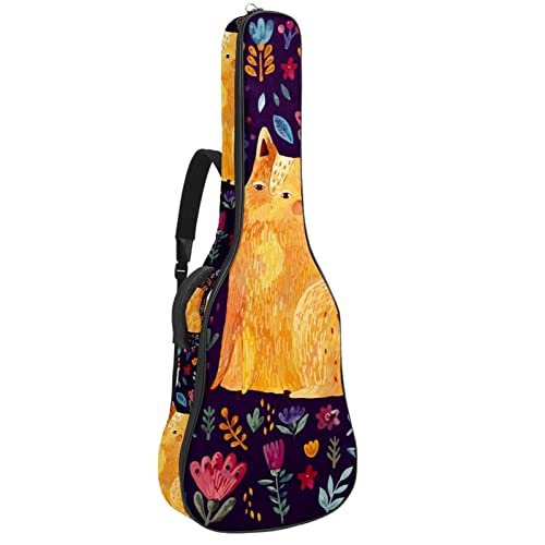 Housse de transport étanche pour guitare avec bandoulière réglable Motif renard mignon, Multicolore 01., 42.9×16.9×4.7… - Les Beatles, Paul McCartney, John Lennon, RIngo Starr, George Harrison Housse de transport étanche pour guitare avec bandoulière réglable Motif renard mignon, Multicolore 01., 42.9x16.9x4.7…
