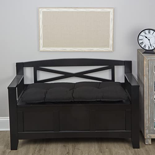 Klear Vu The Gripper Omega Non-Slip Tufted Bench Cushion For Indoor Furniture, Entryway Storage, Bay Window, Corner Nook Or Piano Seat, 35 Inches, 02 Midnight #TOP18