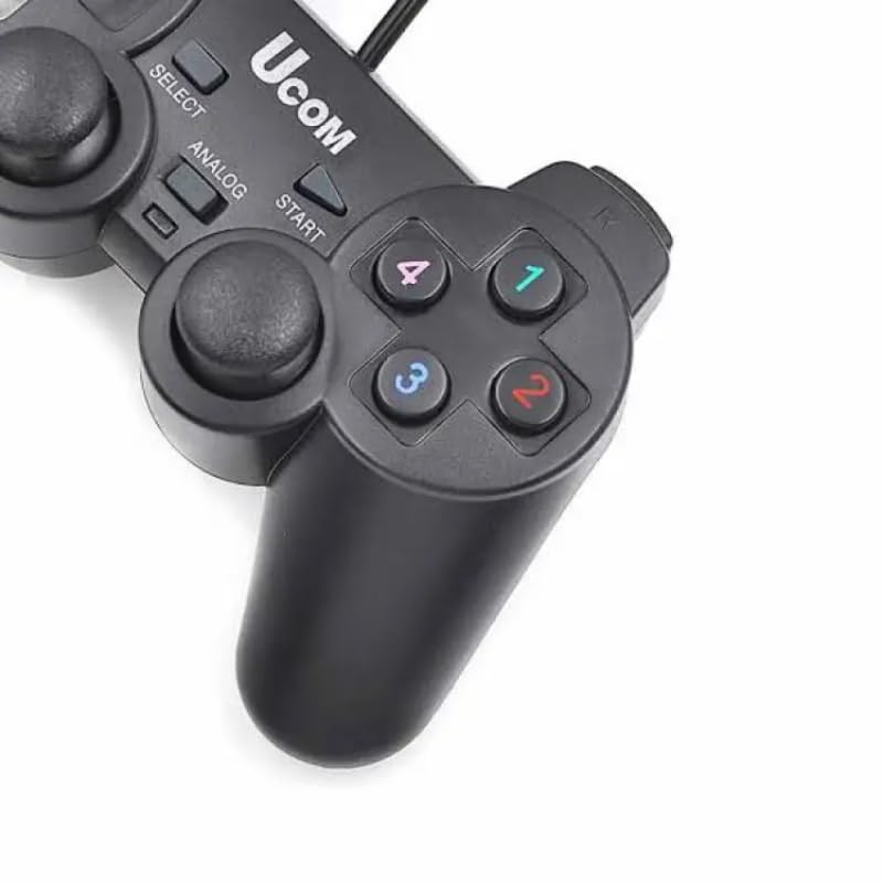 Image of USB Joystick, UCOM USB PC Dual Shock Controller, Wired Gaming Gamepad, Black [video game]