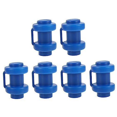 GRIRIW 6Pcs Wear Resistant Trampoline Rod Caps Durable Trampoline Accessories for Secure Installation Fit for Various Trampolines Easy to Install Strong Plastic