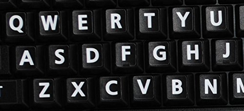 Pegatinas para teclado Mac en inglés US con letras grandes miniatura 6
