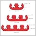RATCHROLL 12pcs 7mm 8mm 8.5mm 8.8mm Car Engine Spark Plug Separators Ignition Wire Separators Holder Red Replacement Car Parts
