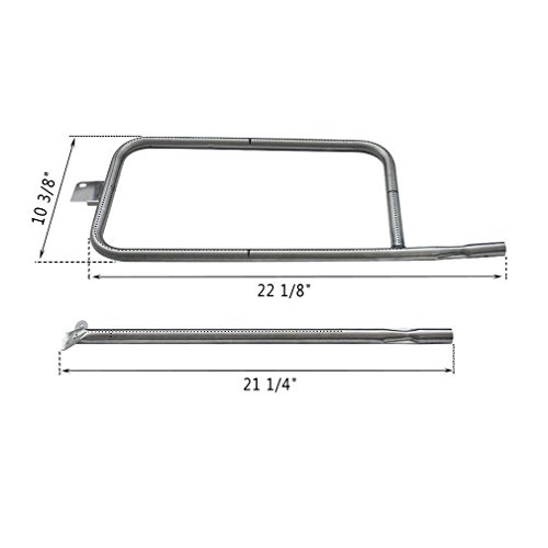 Onlyfire Edelstahl Brennerrohr passend für Weber Q300/Q3000 Serie Gas Grill (Ersatzteil 60036/80387/65032)
