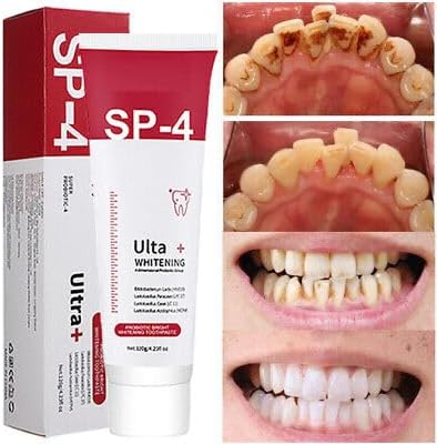 PRATHAM SP 4 Ultra Brightening Toothpaste Advanced Whitening Formula for Stain Removal and Enamel Protection 50g Fresh Mint 50 GM SP - 4 PACK OF - 1