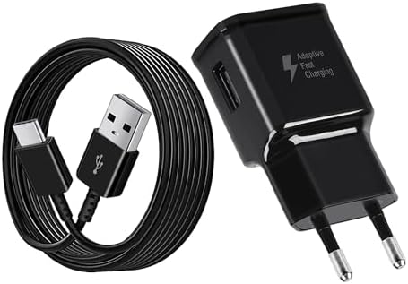 USB Ladegerät mit 1,5m Ladekabel Original USB C für Samsung Galaxy A16 A15 A14 A13 A06 A05s A56 A55 A54 A53 A36 A35 A34 A25 A23, S8 S9 S10 S20 Plus M35 M13, Schnellladegerät Typ C