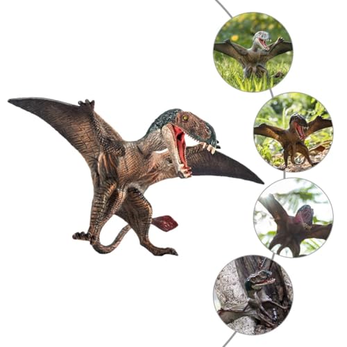 Image of FUNFOB Dinosaur Toy Figure Width-16cm Pterodactyl Dinosaur Toys for Kids & Adults PVC Multicolour | Flying Dino