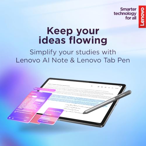 Image of Lenovo 11″ Tablet, 2.5K Touchscreen IPS Display, MediaTek Dimensity 6300 | 90Hz, 8GB RAM, 384GB Storage(UFS+128GB SD), All-Day Battery, Quad Dolby Atmos-tuned Speakers, Tab Pen & Folio Case, Luna Grey