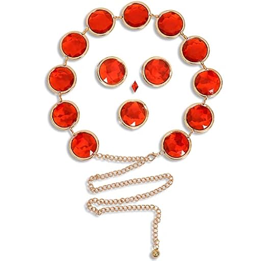 Raven Kostüm Gürtel mit Roten Edelsteinen Schmuck Raven Anime Hüftkette Accessoires Cosplay für Frauen Halloween Party Karneval Requisiten Zubehör​, talla única, Acrílico, No. | Ya disponible en tu tienda friki favorita! En mundofriki.es!