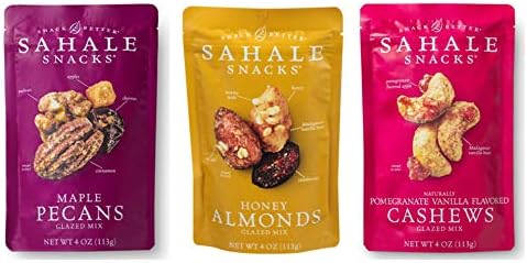 Sahale Snacks Glazed Nut Mix Variety Pack, 4 Ounces (Pack of 6)