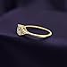 9/10 CT Center 7X5MM Oval, Marquise & Round Cut Lab Created Moissanite Diamond Solitaire Engagement Ring In 14K Yellow Gold Over Sterling Silver(VVS1 Clarity, 0.90 Cttw)-7