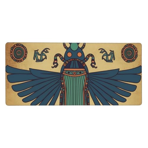 Tapis d'écriture égyptien 90x40cm, grand tapis de souris premium