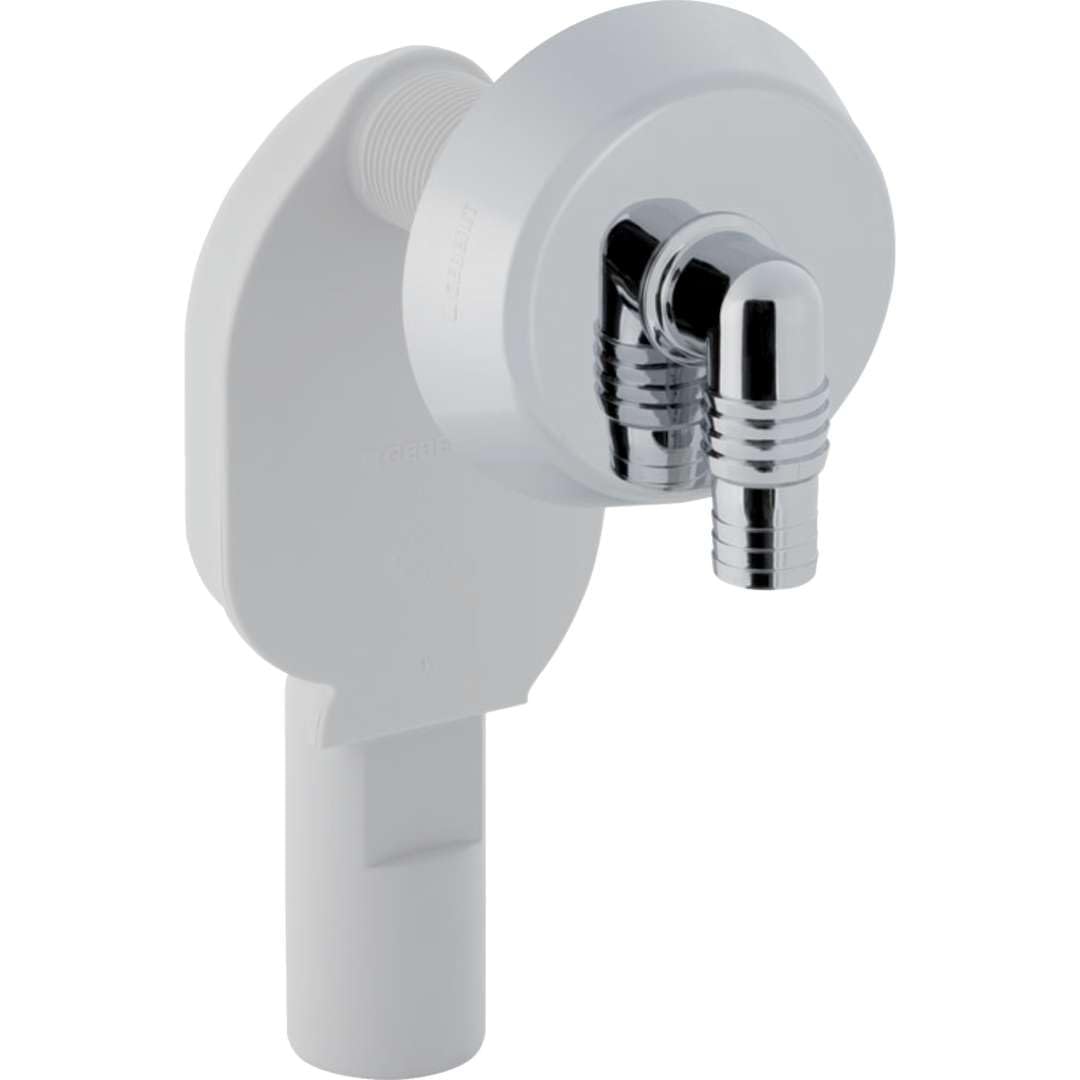 Geberit - Siphon encastré Geberit pour appareils électroménagers, avec une connexion : D40 mm chrome brillant (152.234.21.1)