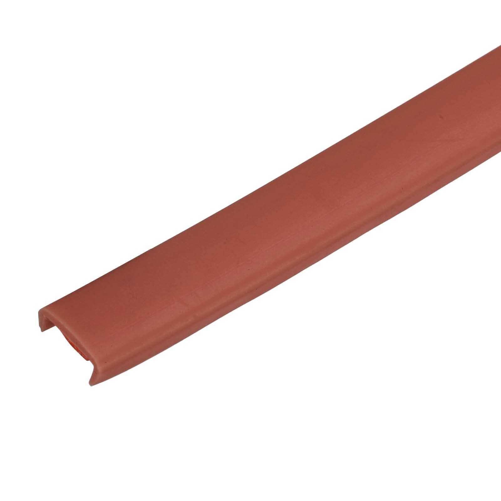 uxcell U Shape Furniture Edge Banding, 3 Meters Self Adhesive Flexible Edging Trim, 5x9mm TPE Edge Guards for Cabinets Furniture Repair Restoration, Brown