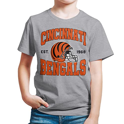 Junk Food NFL - Cincinnati Bengals Team Helmet Kids SS T-Shirt Grey by Junk Food - Used condition - US$25.64