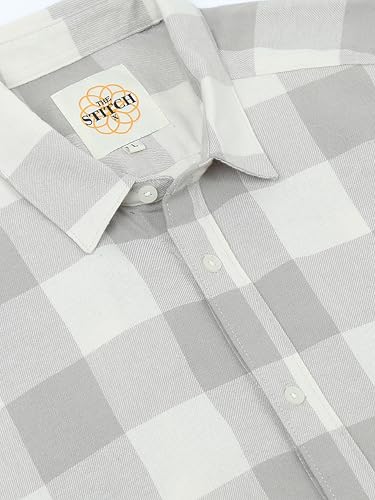 Image of StitchX Men's Brushed Cotton Buffalo Checkered Shirt-S-2XL