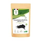 BIOPTIMAL - Charbon Végétal Actif Bio en Poudre Très Fine - Soluble et Comestible - Col...