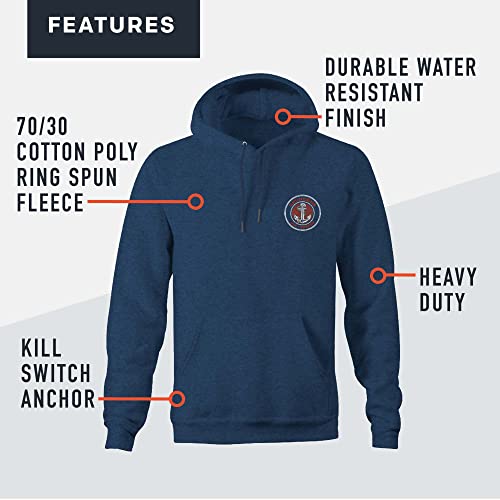 Grundens Men’s Displacement DWR Hoodie | Durable, Warm - Image 4