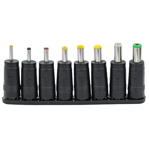 KIMOC ACアダプター12V 電源アダプター12v 汎用 センタープラス スイッチング式 出力プラグ外径5.5mm(内径2.1mm) 電気安全法PSE適合品 12Vアダプターシリーズ (変換プラグ8セット)