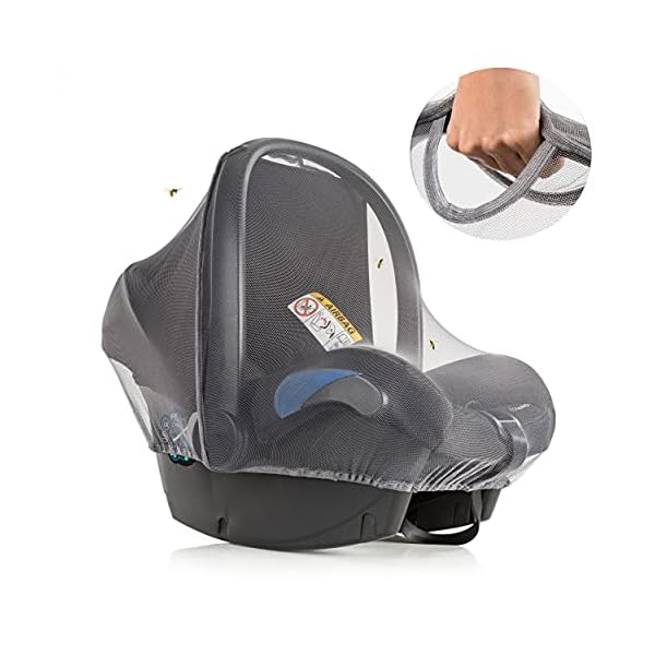 Inlesioo Moskitonetz für Babyschalen - Kindersitz Insektennetz - Universal Fit - Premium Qualität - Reißfest & Waschbar…