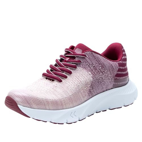 Alegria Revl ReBounce - Tenis deportivos ligeros de punto para mujer, Ombre Berry, 41/42 EU