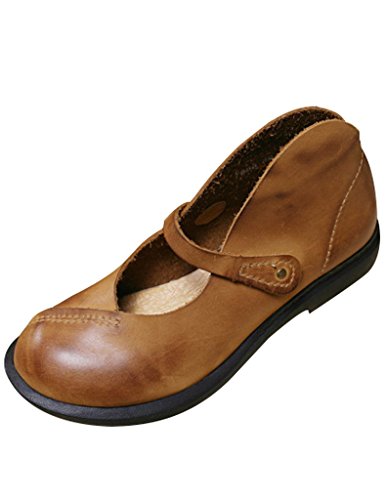Chaussures en cuir souple femme Youlee pour marcher sans douleur